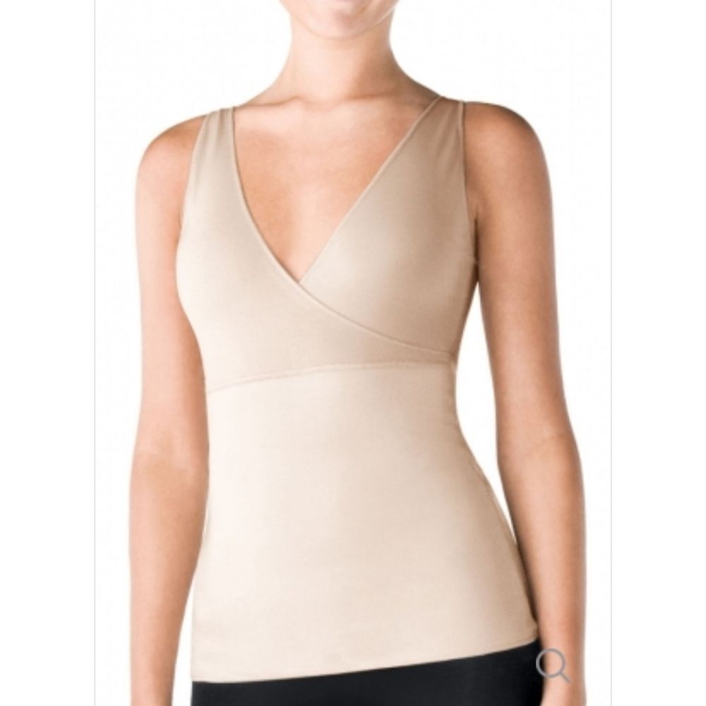 Spanx Hide And Sleek Tan Criss Cross Cami Shapewear - Size 2X